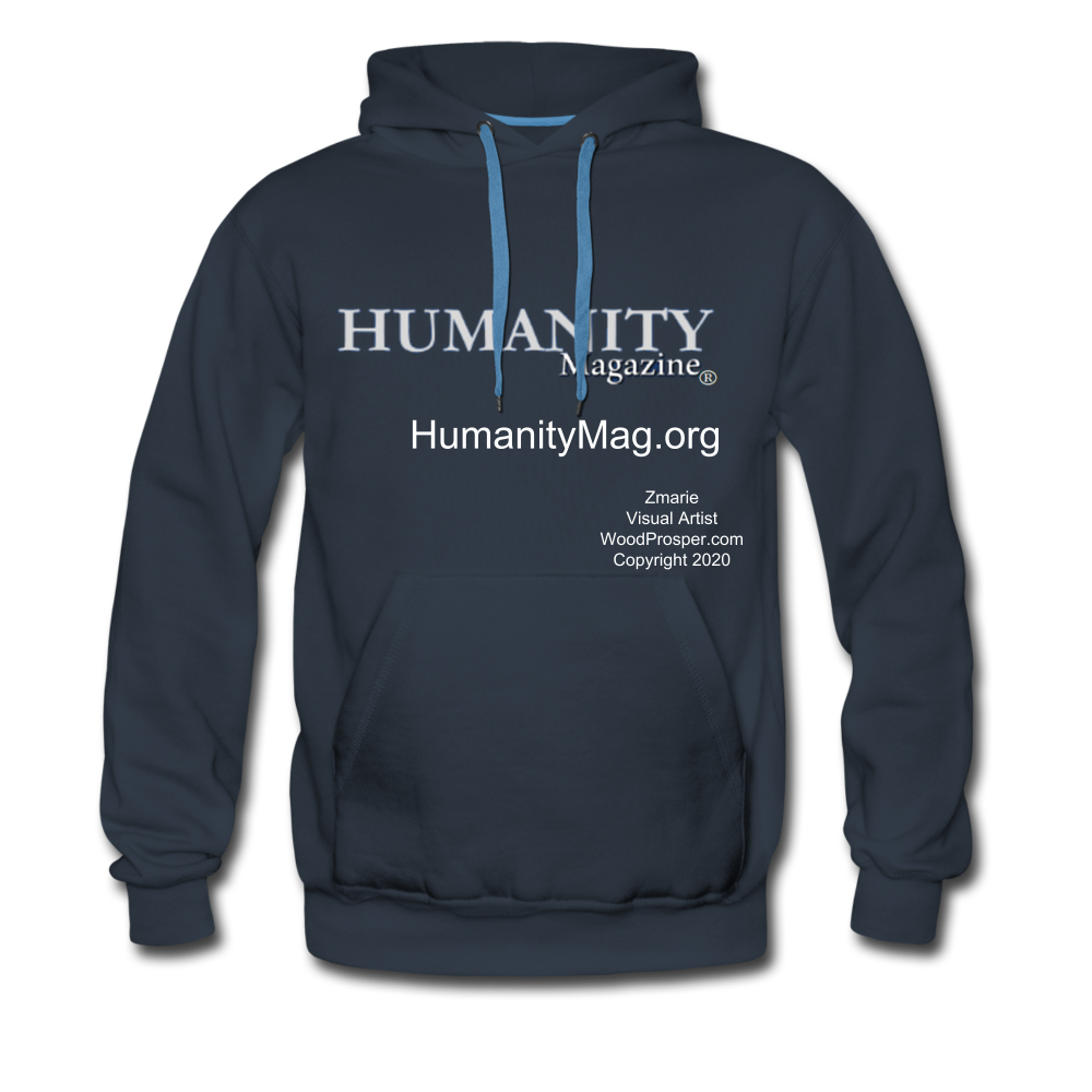 Humanity Magazine Men’s Premium Hoodie - navy