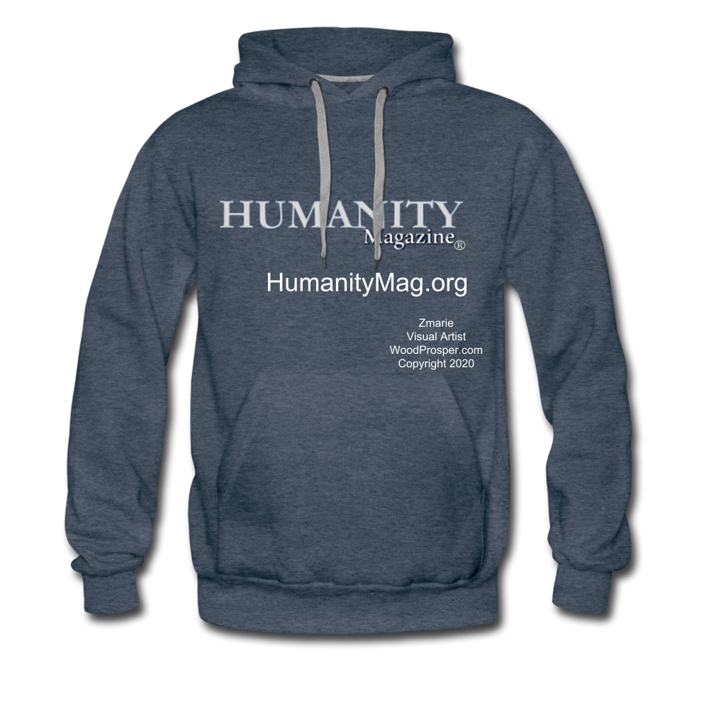 Humanity Magazine Men’s Premium Hoodie - heather denim