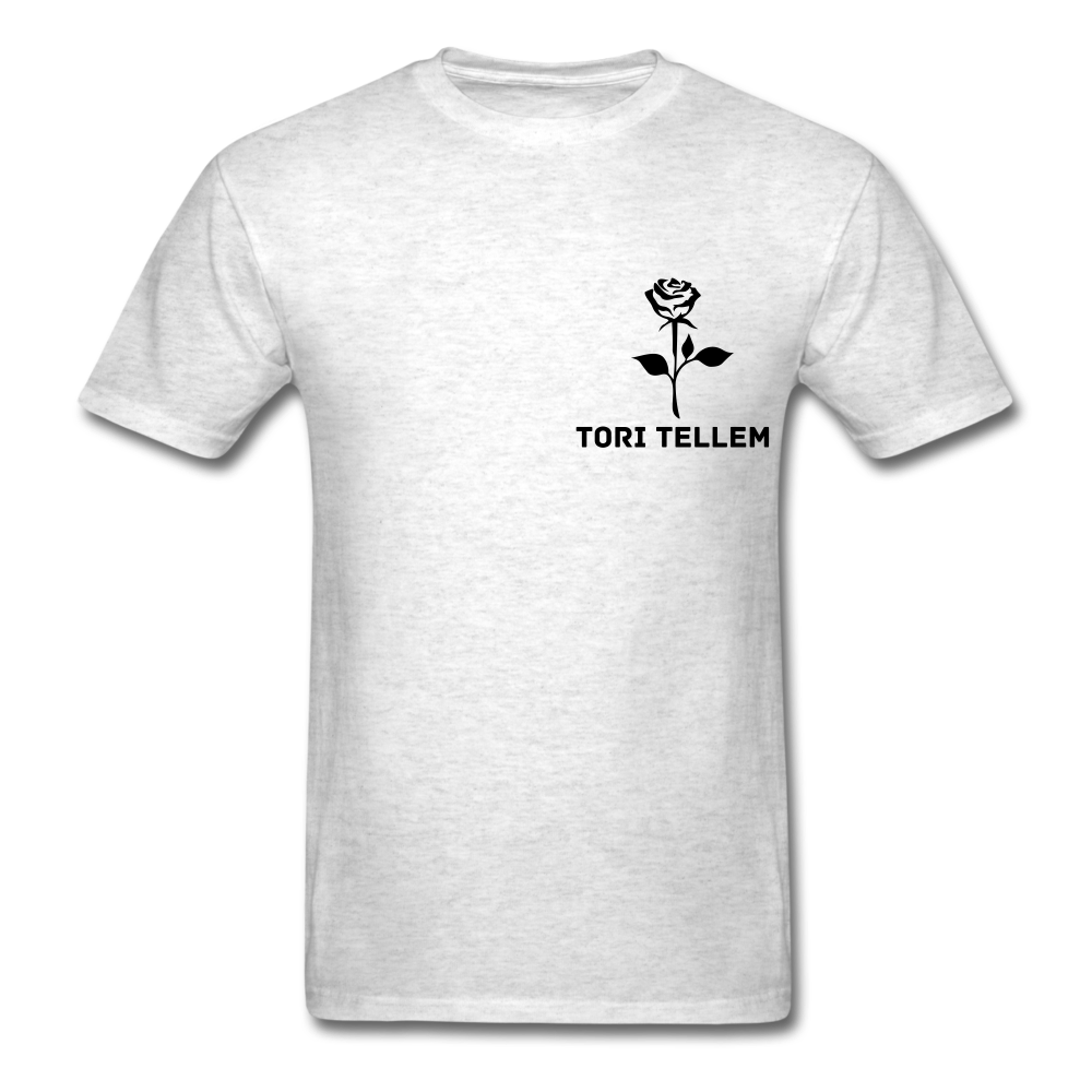 Tori Tellem Rose Unisex Tshirt - light heather gray