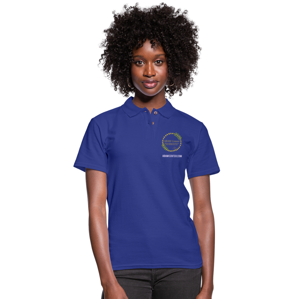 ABAM Women's Pique Polo Shirt - royal blue