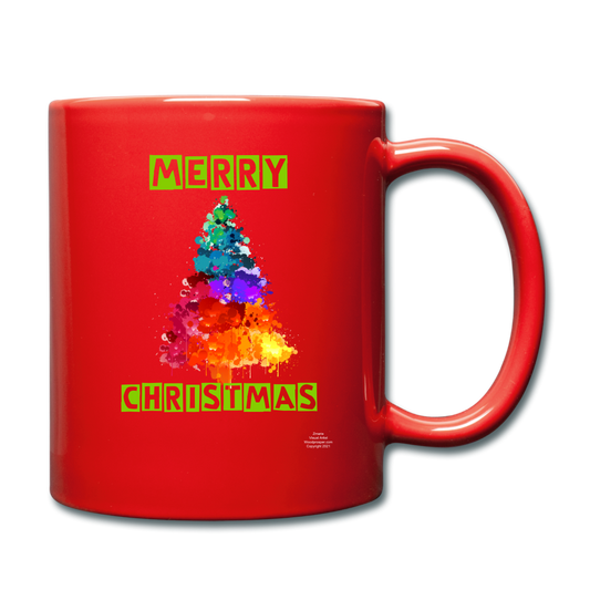 Merry Christmas Full Color Mug - red