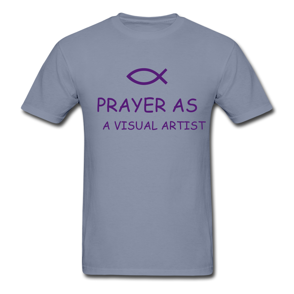Prayer As A Visual Artist Unisex ComfortWash Garment Dyed T-Shirt - blue