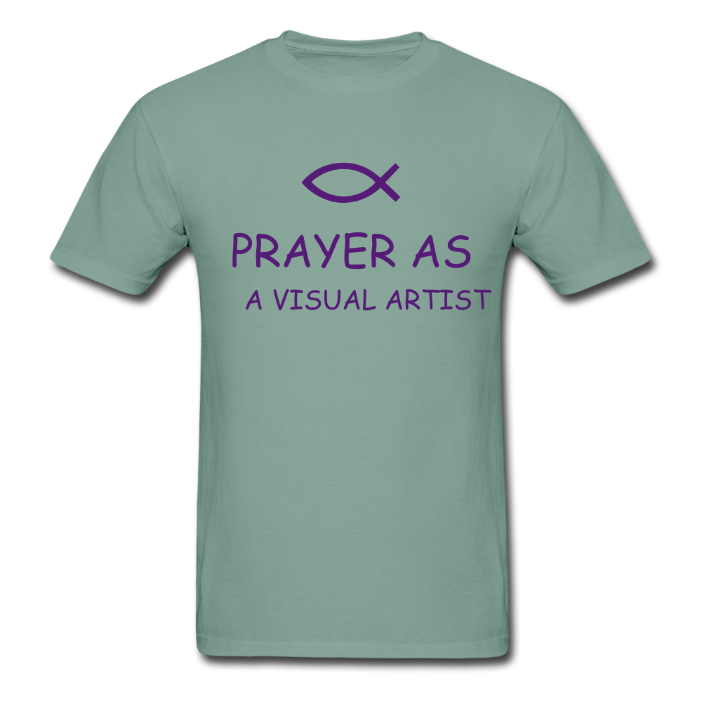 Prayer As A Visual Artist Unisex ComfortWash Garment Dyed T-Shirt - seafoam green