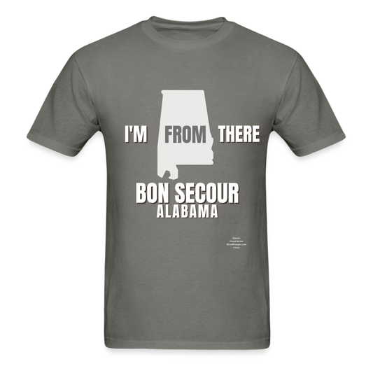 Bon Secour I'm From There Adult T-Shirt - charcoal