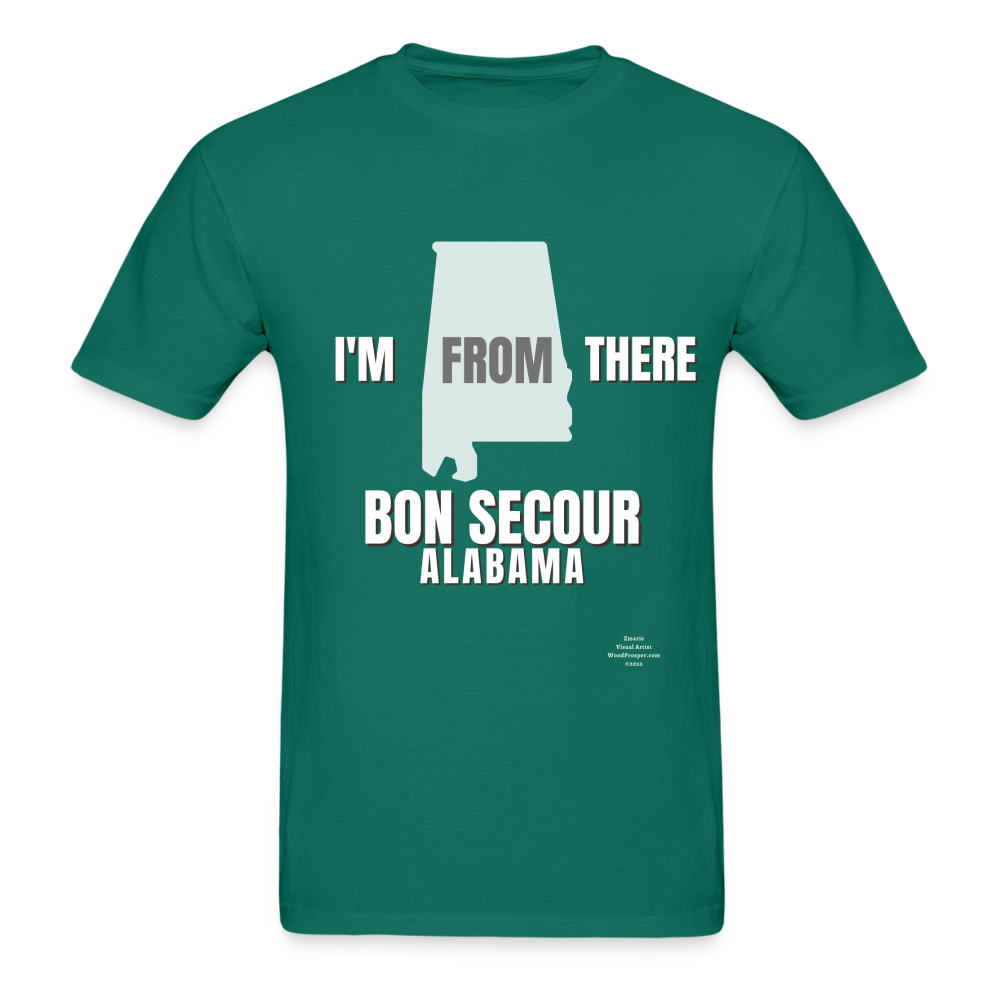 Bon Secour I'm From There Adult T-Shirt - petrol