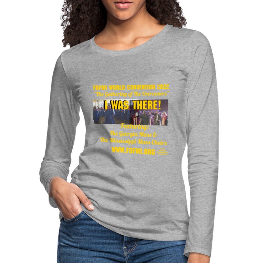 FOFMI World Convention 2022 Women's Premium Long Sleeve T-Shirt - heather gray