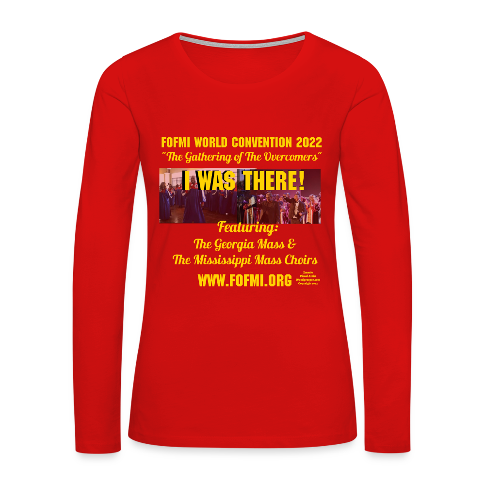 FOFMI World Convention 2022 Women's Premium Long Sleeve T-Shirt - red