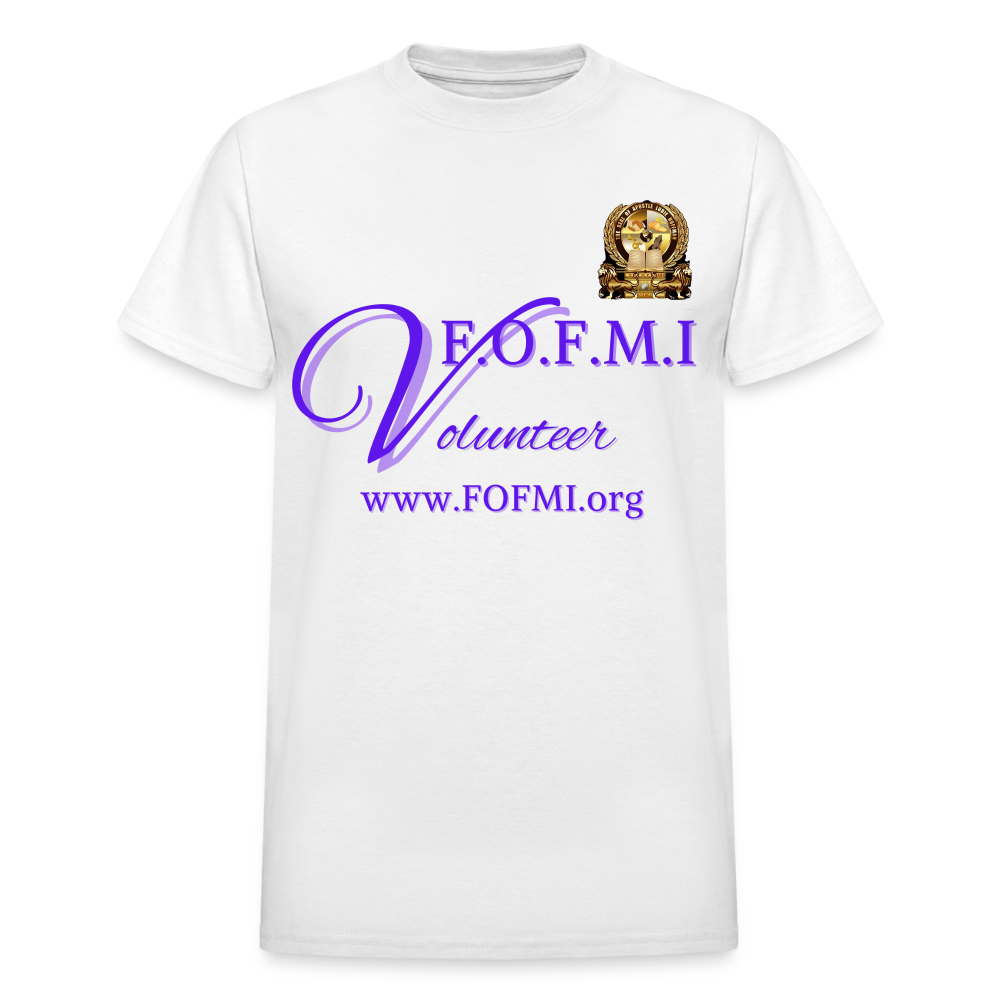 FOFMI Volunteer Team Adult T-Shirt (Gold or White) - white