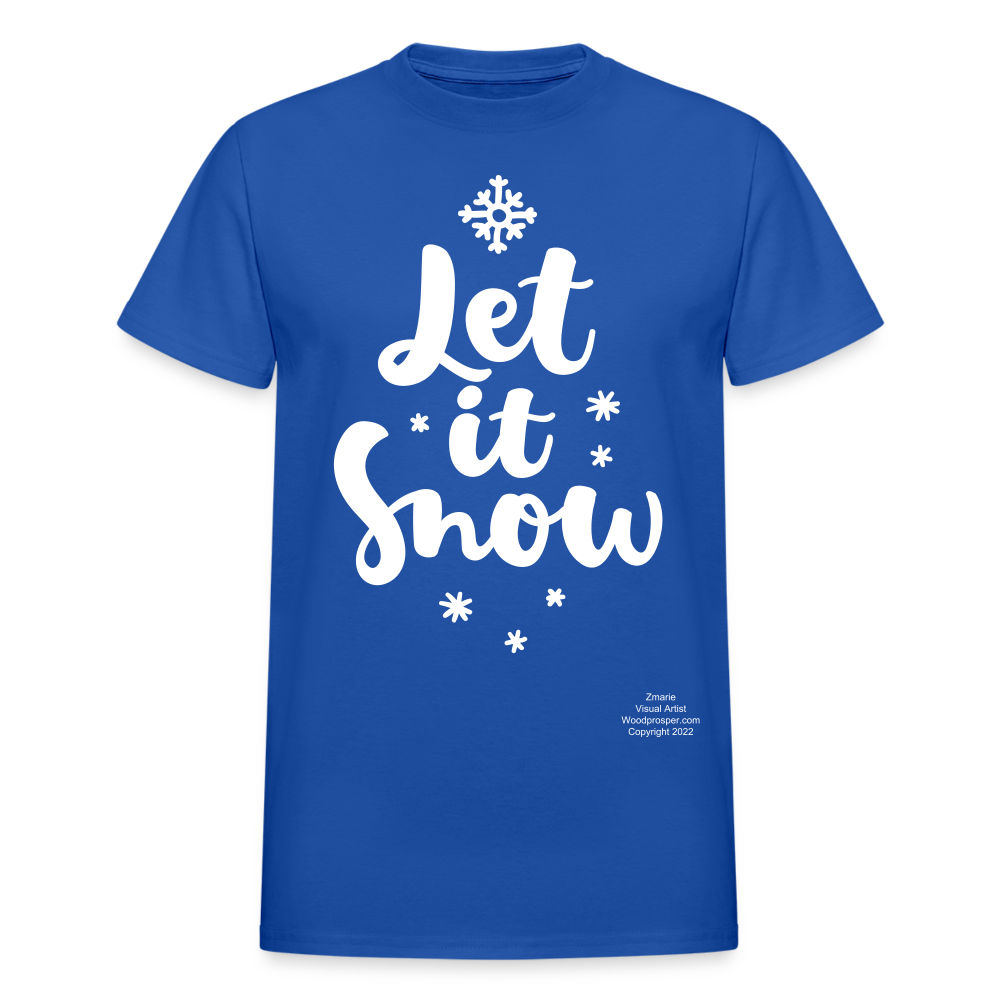 LET IT SNOW T-shirt - royal blue