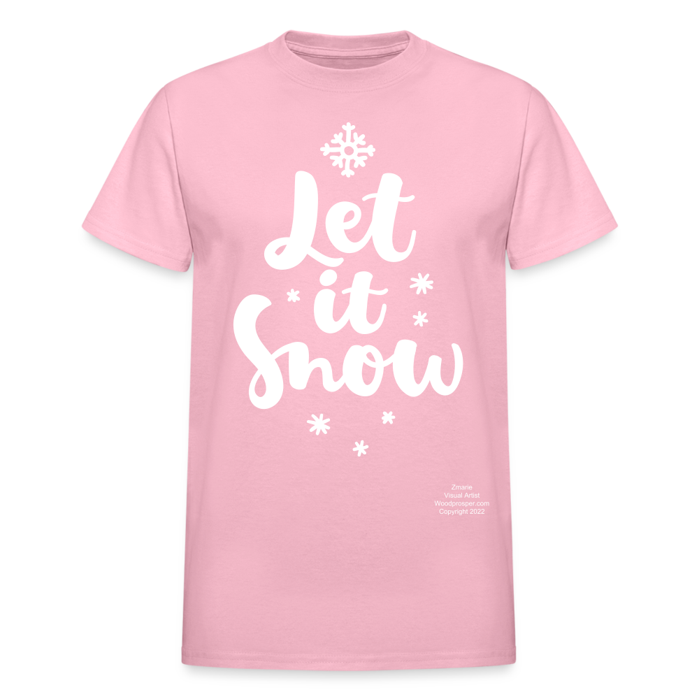 LET IT SNOW T-shirt - light pink