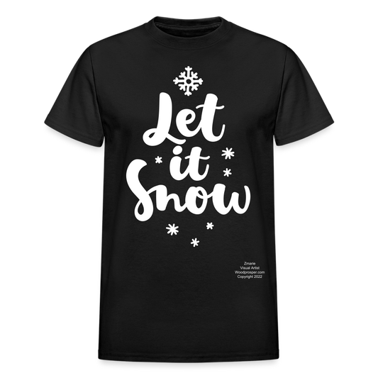 LET IT SNOW T-shirt - black