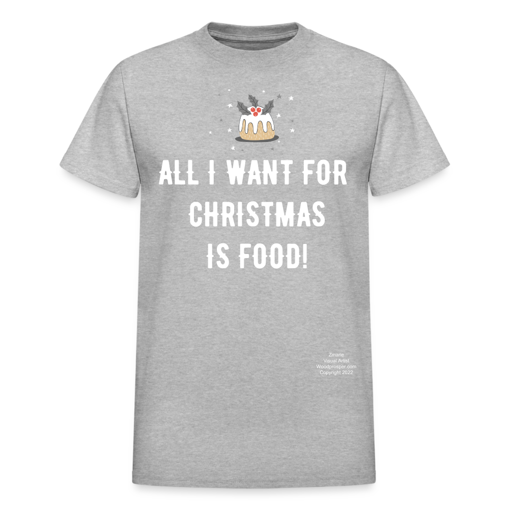 ALL I WANT Adult T-Shirt - heather gray