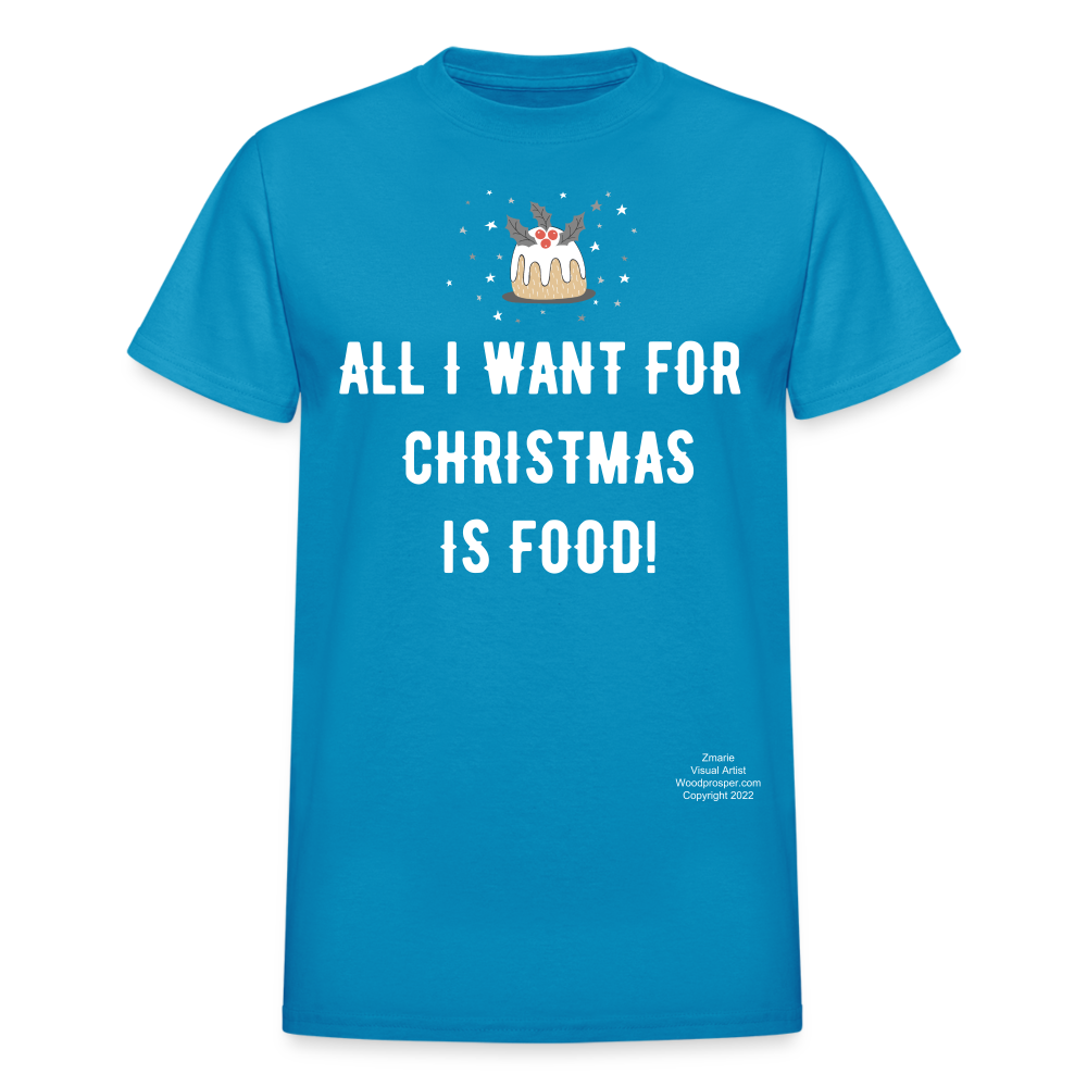 ALL I WANT Adult T-Shirt - turquoise