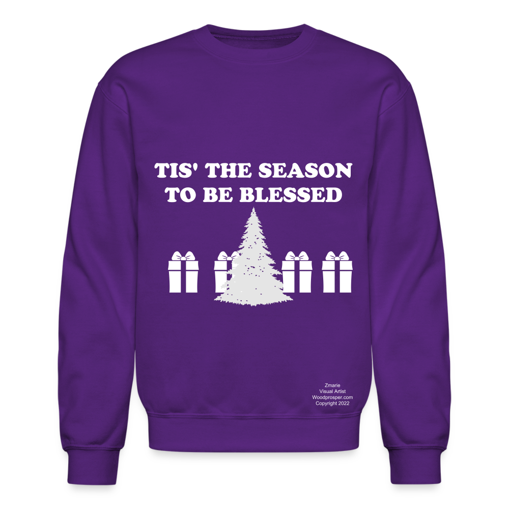 TIS' THE SEASON Crewneck Sweatshirt - purple