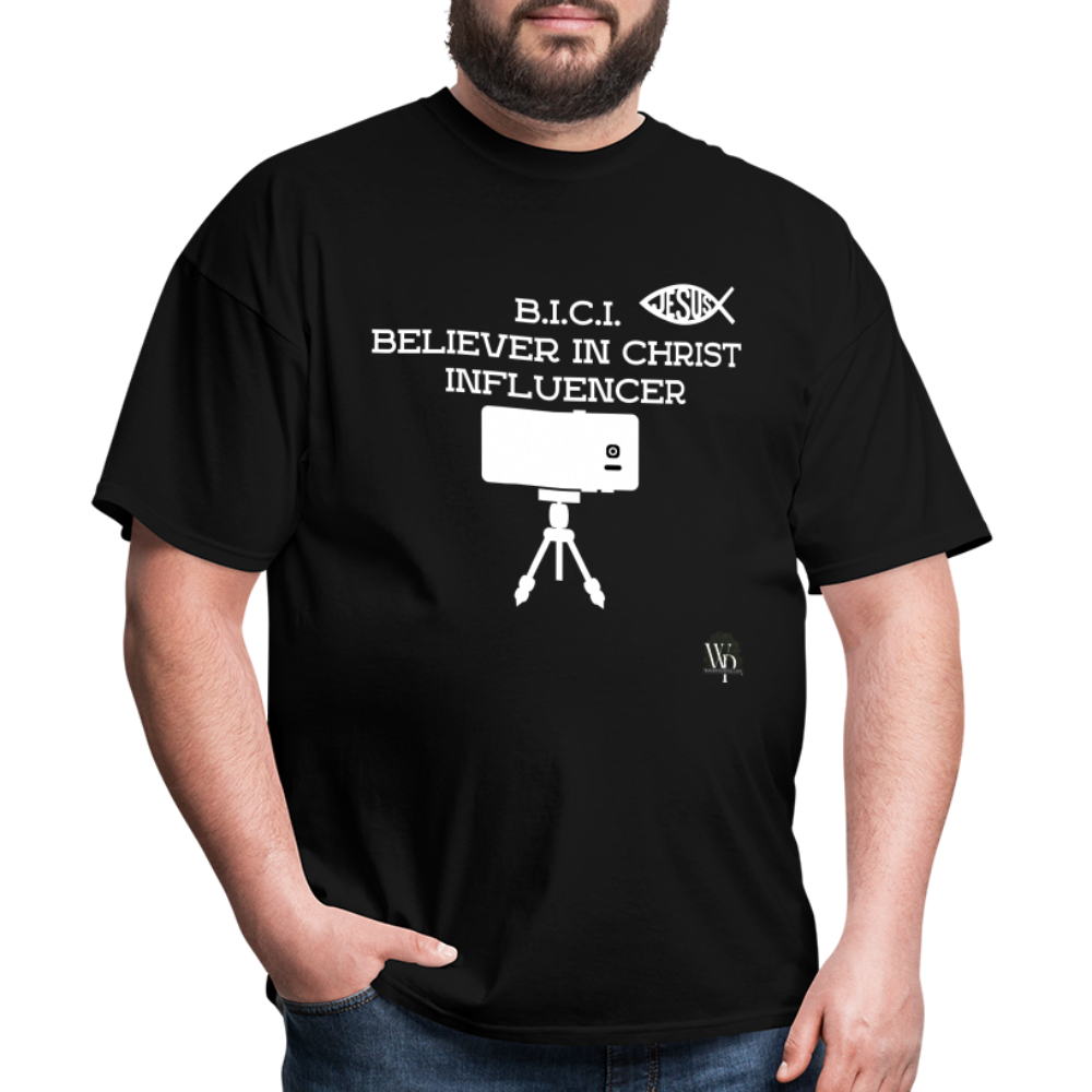 B.I.C.I. Believer in Christ Unisex Classic T-Shirt (black) - black